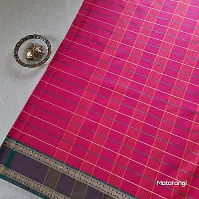 Pink Pure South Cotton Veldhari Saree