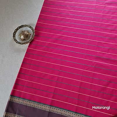 Pink Pure South Cotton Veldhari Saree