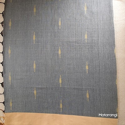 Grey Pune Cotton Saree