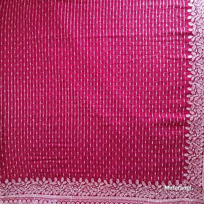 Maroon Crepe Silk Designer Saree Maroon Crepe Silk Designer Saree