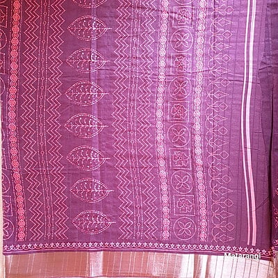 Brown Bhagalpuri Crepe Silk