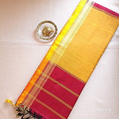 Maroon Handloom Khadi Saree Maroon Handloom Khadi Saree