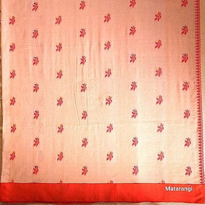 Cream Pure Cotton Handloom Jamdani Cream Pure Cotton Handloom Jamdani