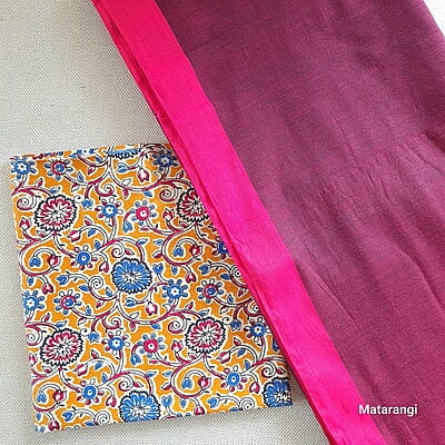 Maroon Handloom Khadi Cotton with Blouse Maroon Handloom Khadi Cotton with Blouse