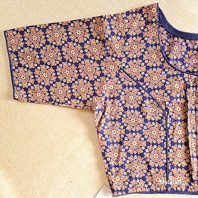 Zeta Readymade Blouse Blue Zeta Readymade Blouse Blue