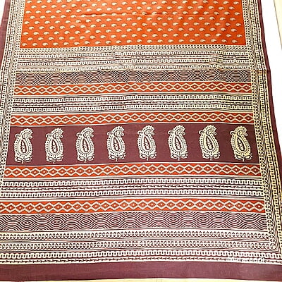 Brown MulMul Cotton Saree Brown MulMul Cotton Saree