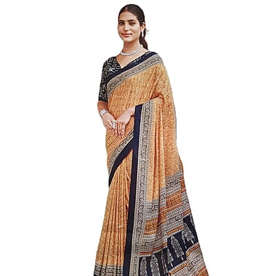 Mustard MulMul Cotton Saree Mustard MulMul Cotton Saree