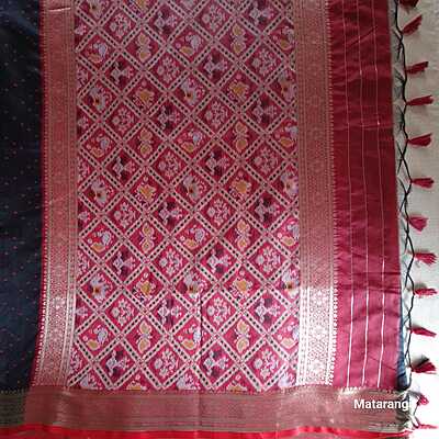 Black& Red Rajkot Patola Saree