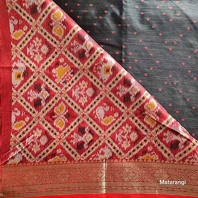 Black& Red Rajkot Patola Saree