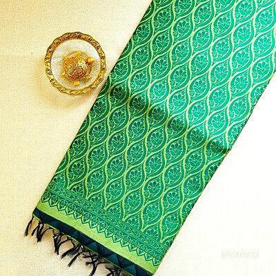 Green Cotton Silk Saree