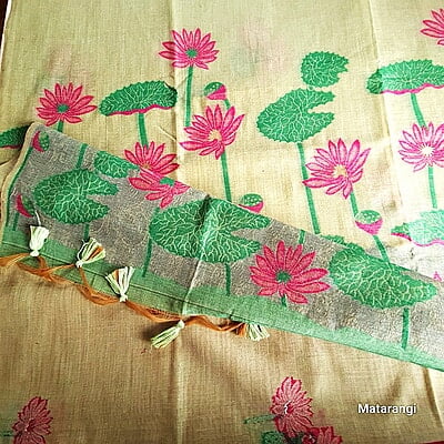 Pastel Green Premium Munga Cotton Saree Pastel Green Premium Munga Cotton Saree