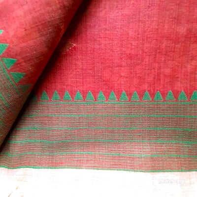 Pastel Peach Premium Munga Cotton Saree Pastel Peach Premium Munga Cotton Saree